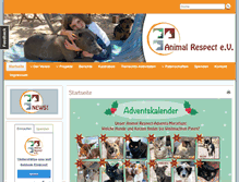 Tablet Screenshot of animal-respect.com